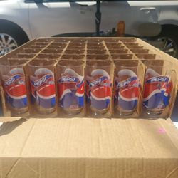 Pepsi Glass Set 36  Brand New 1990's