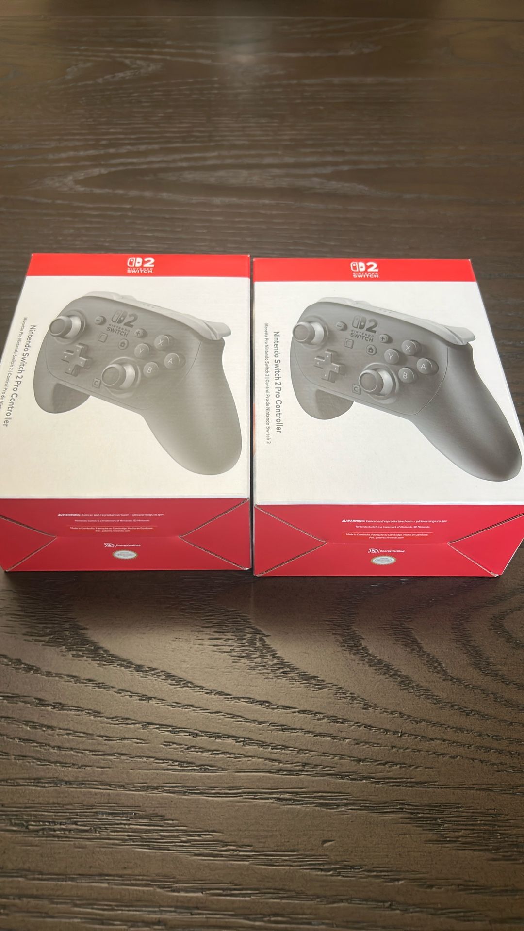 2 Brand New Nintendo Switch Pro Controllers