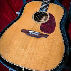 Takamine Japan Ta16 Acoustic Guitar With Case Rare Vintage
