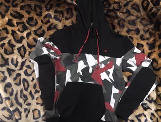 Black and white camo hoodie