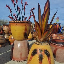 Metal Yard Art, BIRDBATHS & POTTERY 🌵 🌺 