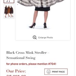 Cross Mink Stroller ( Swing)