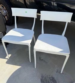 White Iron Chairs