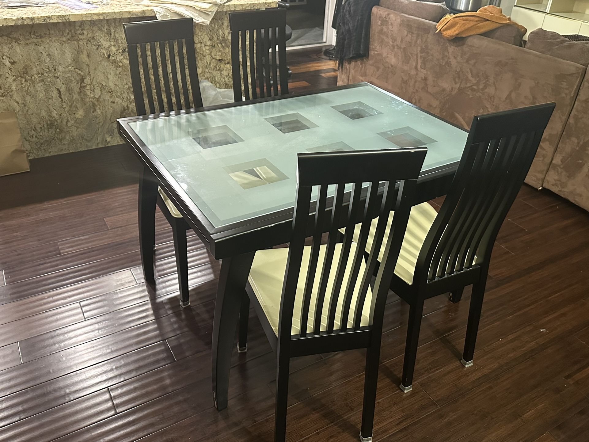 Table and chairs