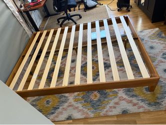 Queen bed frame + mattress