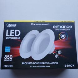 Feit Electric LED 5-6” Retrofit Kit 2 Pack Soft White