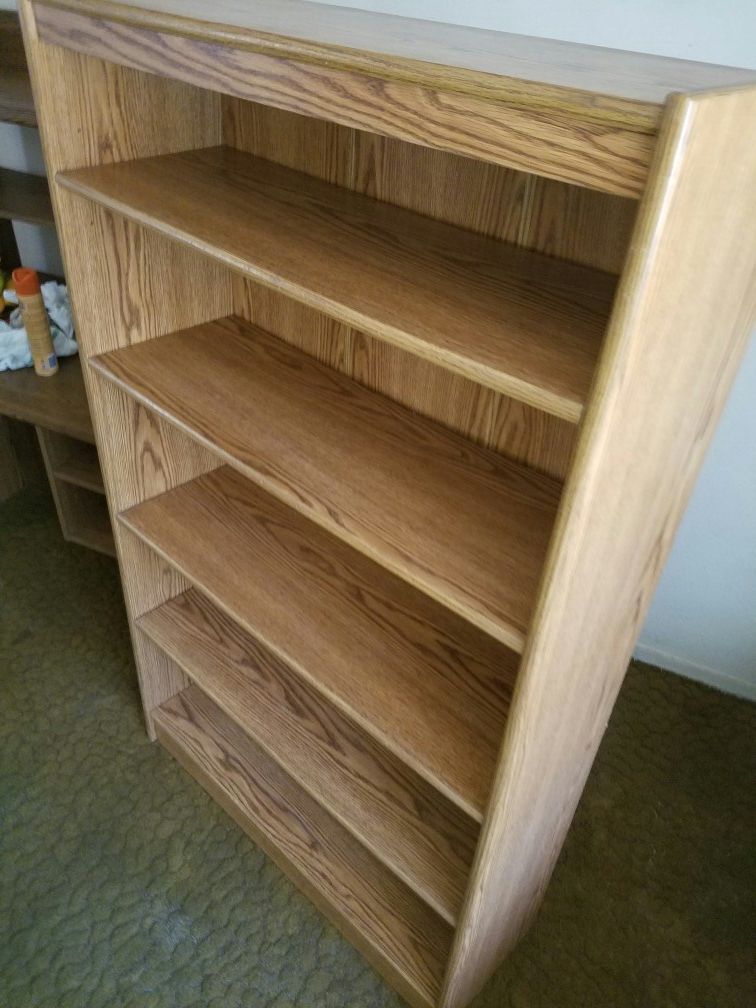 Solid Oak Bookshelve