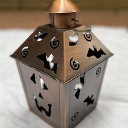Vintage Hallmark Antique Bronze Halloween Lantern