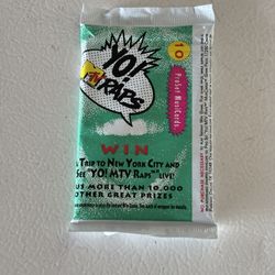 Yo MTV Raps Pro Set Music Trading Cards 1991 Pack (10 cards per pack)