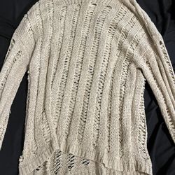 knitted see thru sweater 