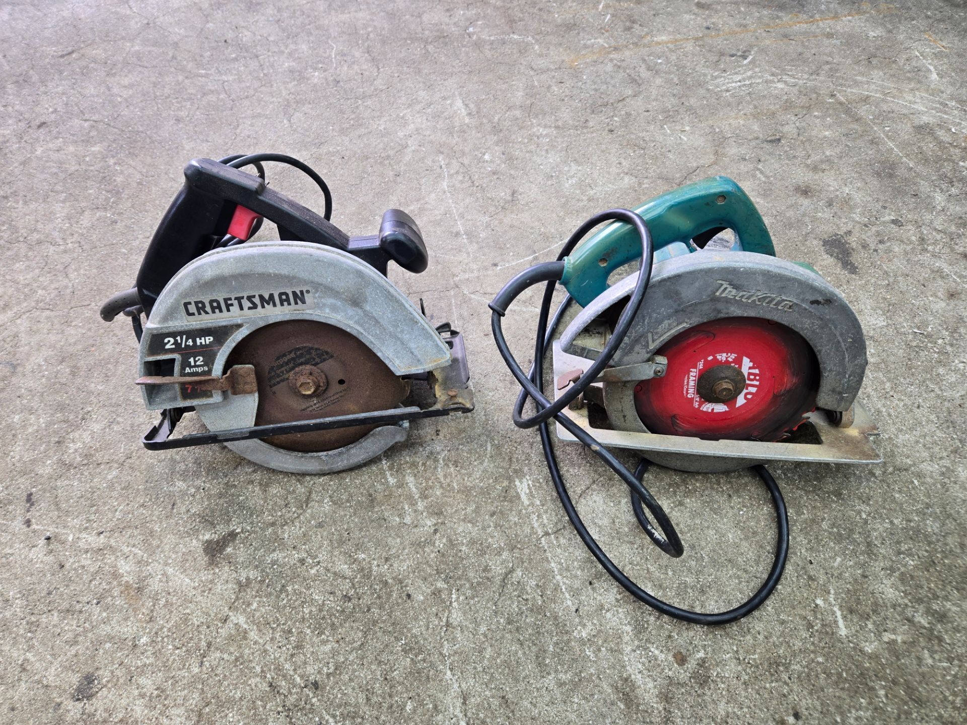 Pair Of circular saws