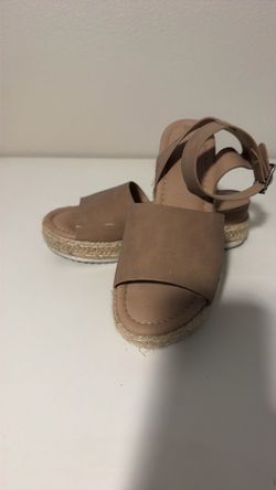 Beige wedges