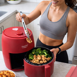 🔥 So Yummy Bella Air Fryer – Red – Compact & Cute 🔥