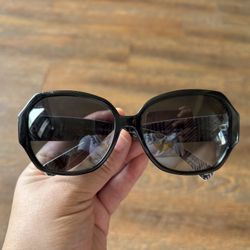 COACH black And Grey Oversized Sunglasses
