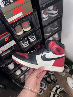 jordan 1 bred toe size 9