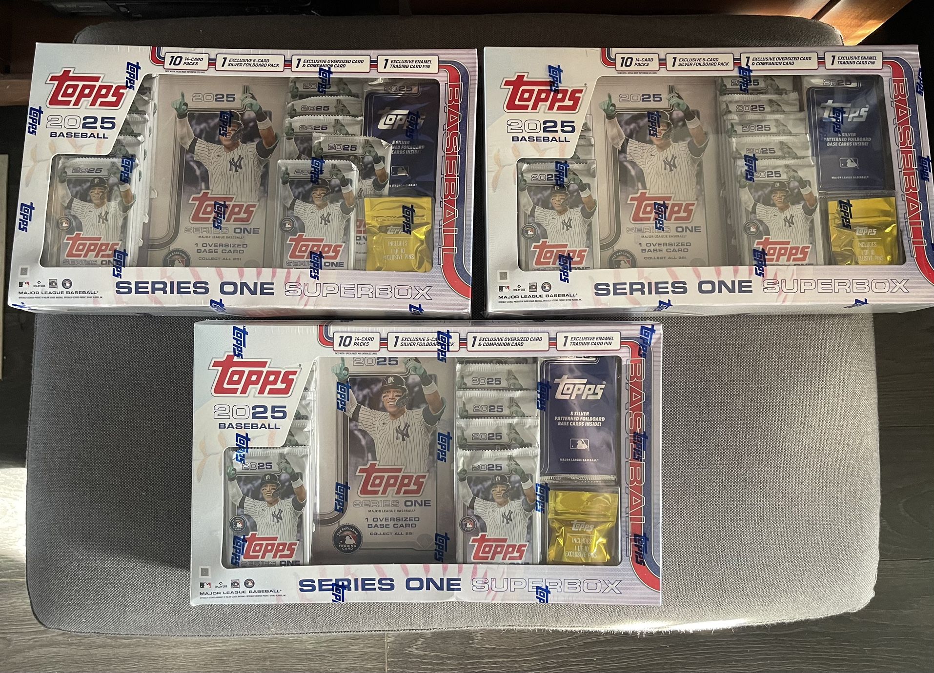 2025 Topps Series One Baseball Superbox MLB (3) Boxes