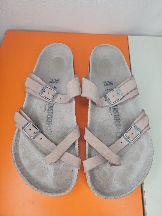 Birkenstock Women's Sandals Flat Leather Size 7