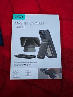 Magnetic wallet stand
