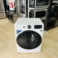 GE 4.5 cu. ft. Capacity Smart Front Load Washer with UltraFresh Vent System with OdorBlock™ and Sanitize w/Oxi Model #:GFW510SCNWW 7G