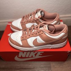 Nike Dunk Low Rose Whisper Women’s 8 Pink White