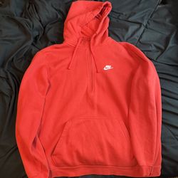 Red Nike Pullover Fleece Hoodie. XL
