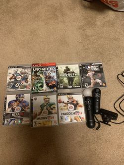 PlayStation move set and games.