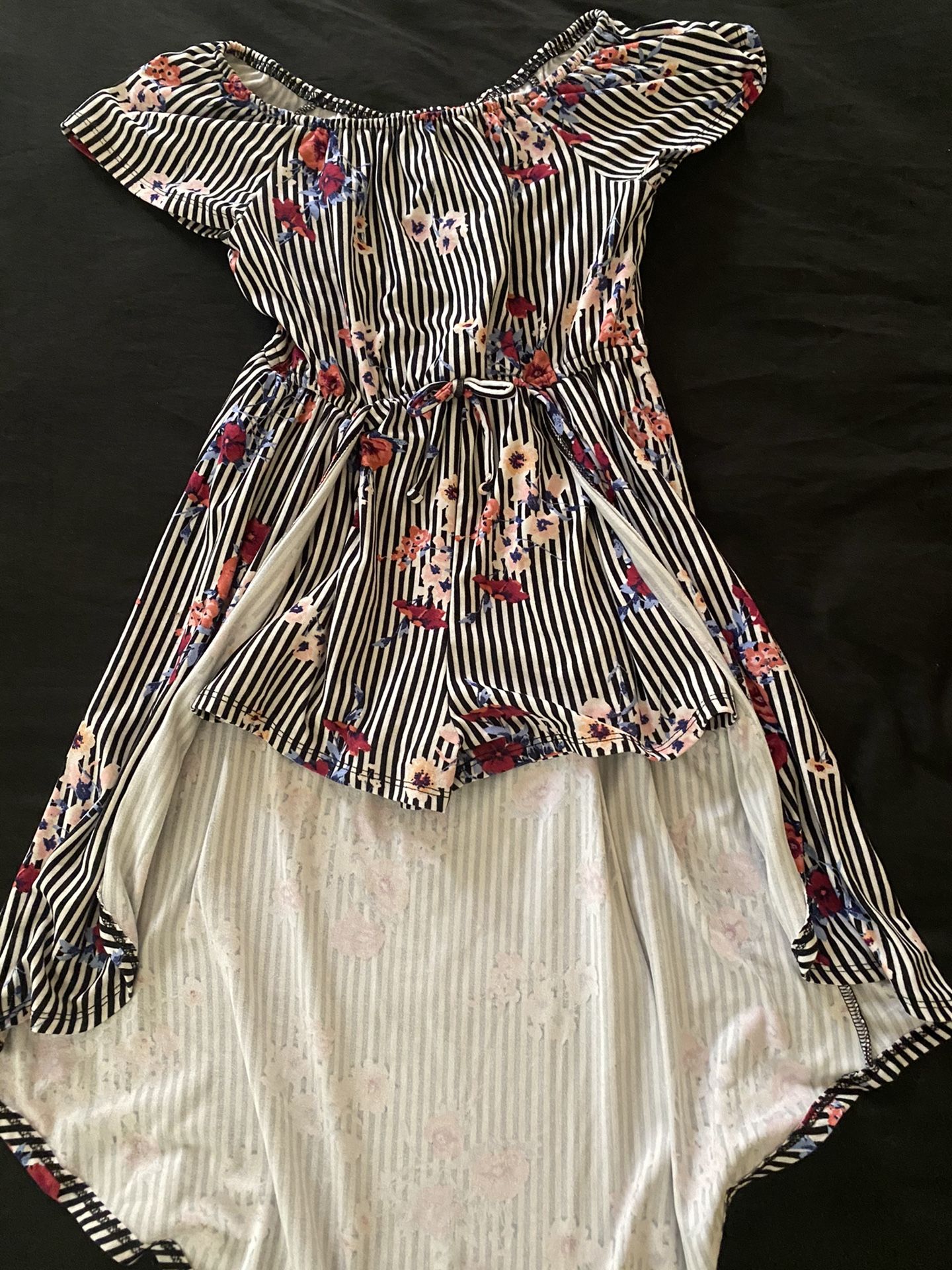 Beautiful flower dress for girls size 7 great condition