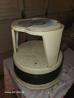 Authentic vintage KIK-STEP rolling step stool 1980s