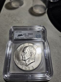1973 S Ms 69 Eisenhower Dollar