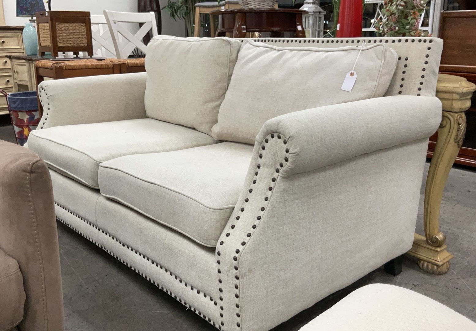 Loveseat Sofa Couch Beige Color