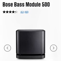 BOSE SUBWOOFER 500