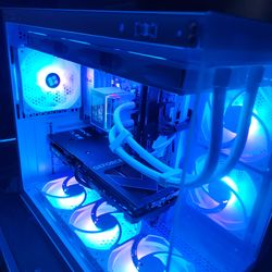 White hig refresh gaming pc with a hint of black