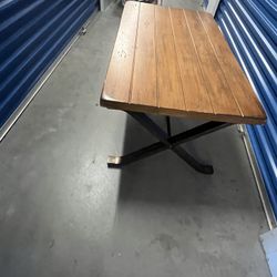 Solid Frame - Wood & Steel Coffee Table