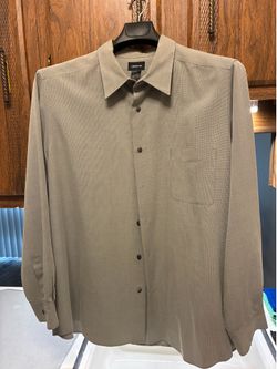 XXL Claiborne Grey Long Sleeve Dress Shirt