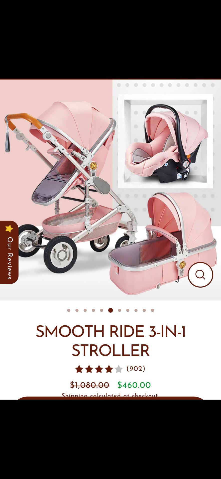 3in1 Baby Girl Stroller
