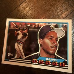 Barry Bonds #5 Topps Big Baseball card 1989