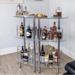 Glass Bar Shelf 