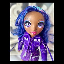 Rainbow High Krystal Bailey Fashion Doll Series 2 Purple Hair 11” Youth, Teens