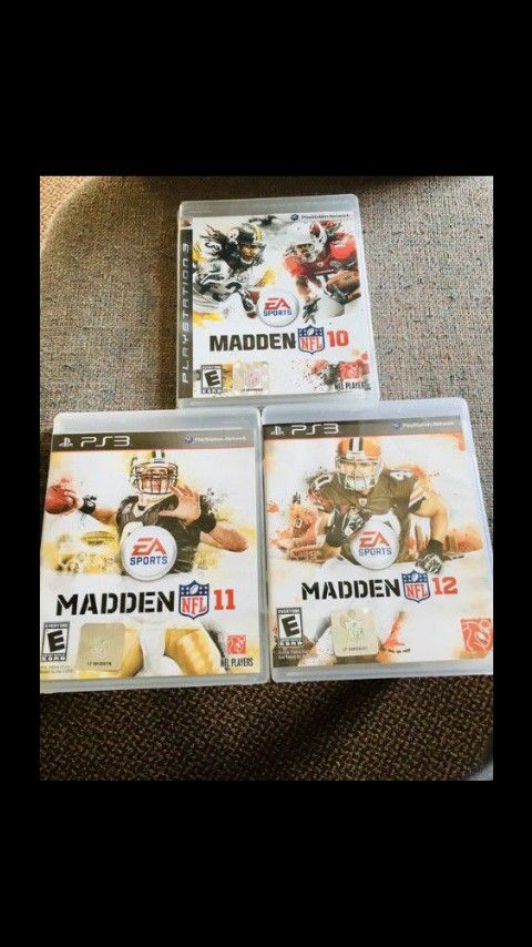 Madden 10,11,12 (PS3)