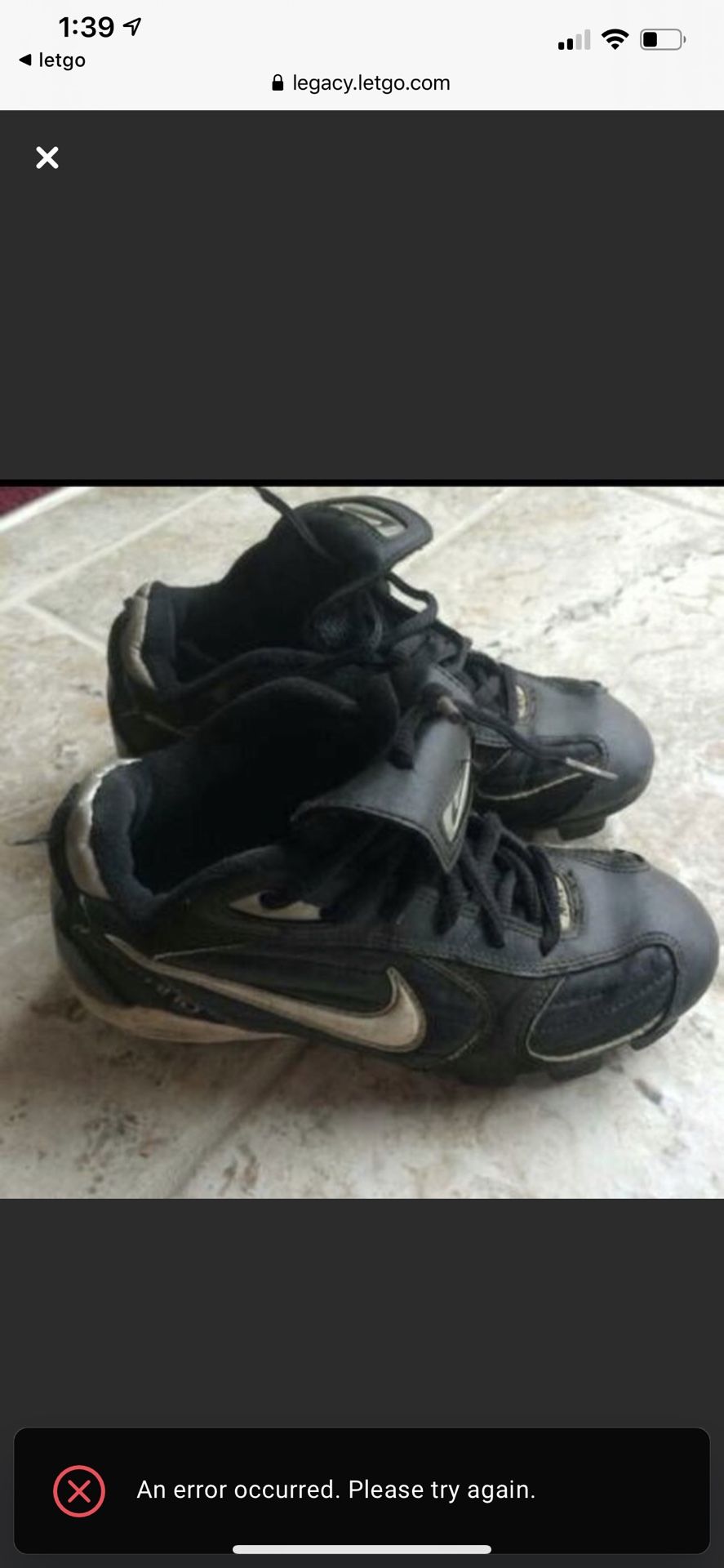 Nike baseball cleats