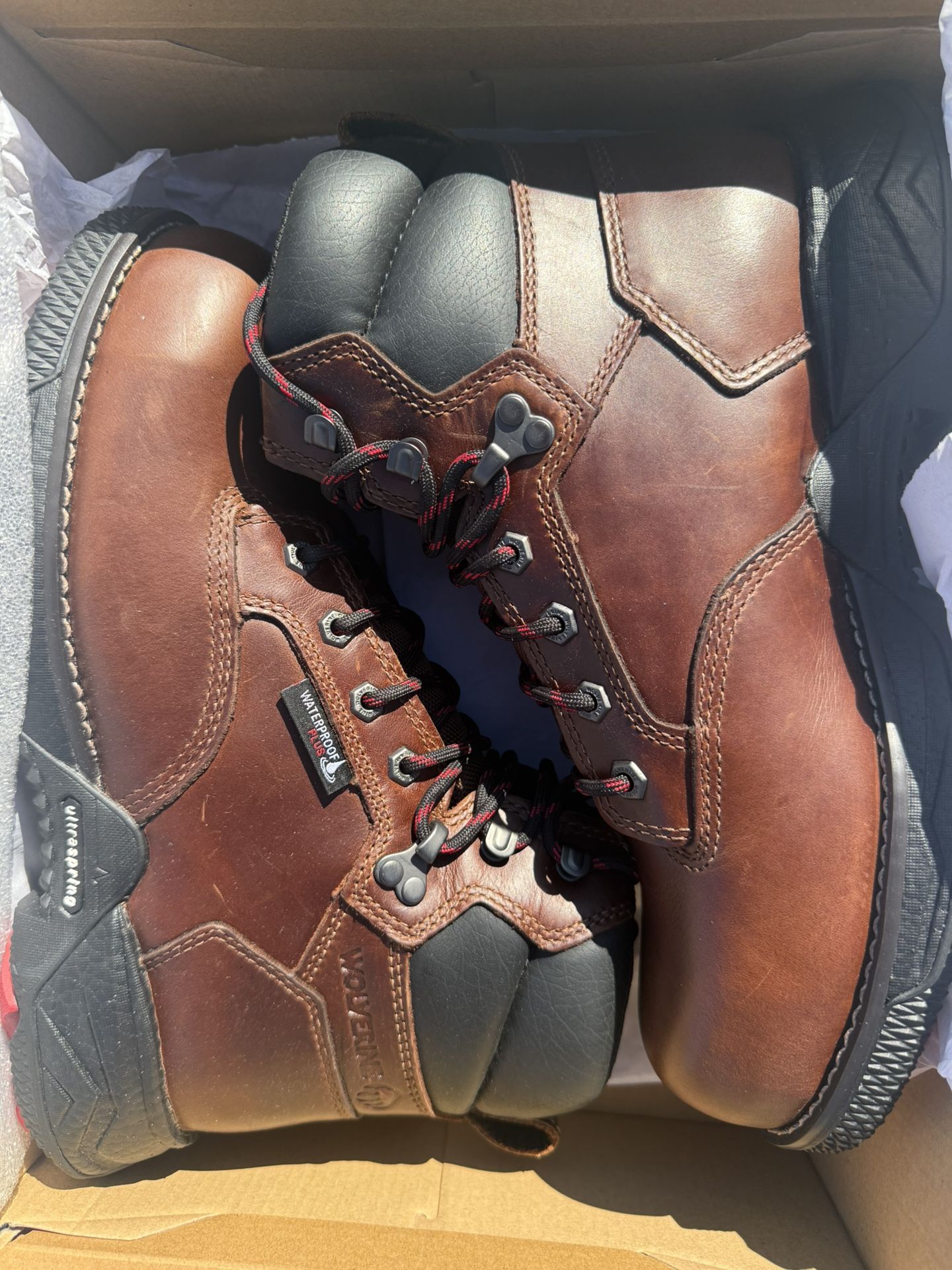 Wolverine Steel Toe Work Boots Size 9