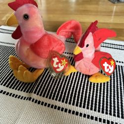 Ty Beanie Babies Strut The Rooster