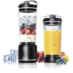 Portable Blender for Smoothies and Shakes, 18oz Rechargeable Electric Personal Juicer Cup