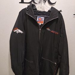 (RARE) DENVER BRONCOS HOODIE JACKET