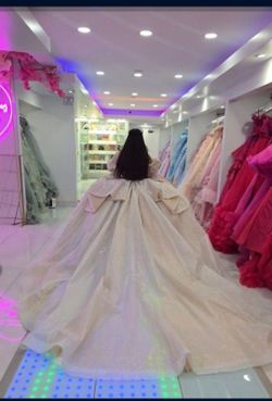 Quincianera dress/champagne