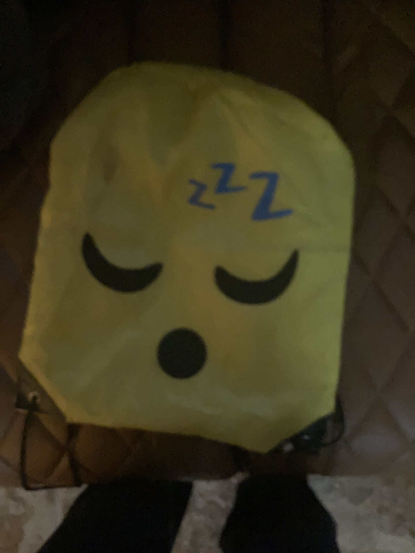 Sleeping Emoji Drawstring Bag