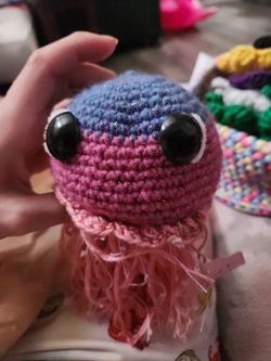 Crochet jelly fish