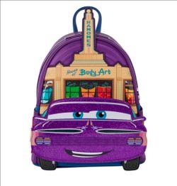 2026 D23 Exclusive Cars Ramone Cosplay Glow Mini Backpack New