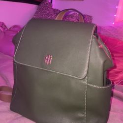 Tommy Hilfiger Green Mini Backpack 