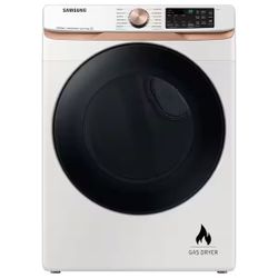 7.5 cu. Zft. Vented Smart Gas Dryer in Ivory Beige with Steam Sanitize+ and Sensor Dry